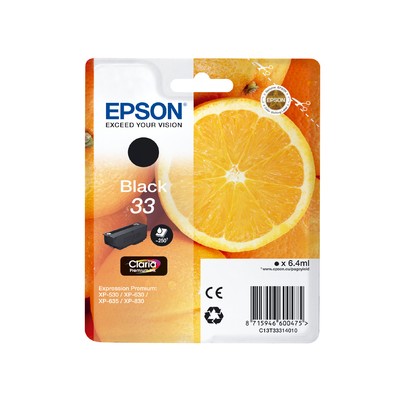 Cartouche jet d'encre Epson Claria 33 - Noir [3928215]