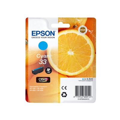 Epson C13T33424012 Orange 33 - Cyan