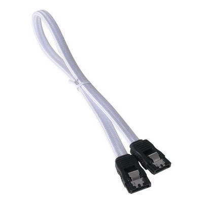 Nappe BitFenix SATA 3 Kabel 30cm - sleeved Blanc/Noir [3928829]