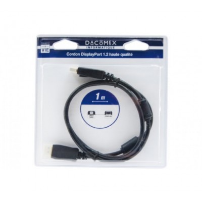 Cordon DisplayPort hq 1.2 - 1m Dacomex blister [3929838]