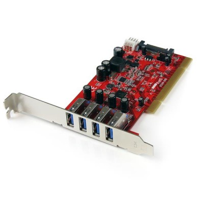 Carte PCI Startech 4 ports USB 3.0 - Alimentation SATA
