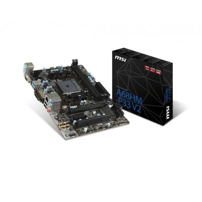 CM MSI A68HM-P33.V2 AMD FM2+ 2DDR3 DVI/VGA/M-ATXo