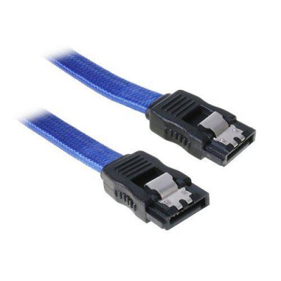 BitFenix SATA 3 longueur 30cm - sleeved Bleu/Noir [3930604]