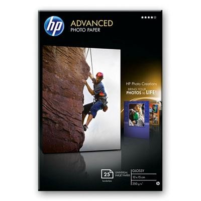 Papier Photo HP finition brillante ADVANCED 250 G 25 F 10X1 [3930795]
