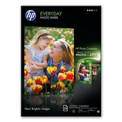 Papier Photo HP 200G SEMI GLOSSY A4 25 feuilles [3930796]