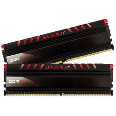 Mémoire Avexir Core Series, LED Rouge, DDR4-2400, CL16 - 8 GB Kit