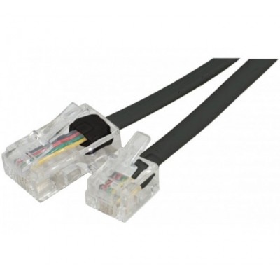 Cordon RJ11 téléphonique vers RJ45 Noir - 7.00M [3931442]