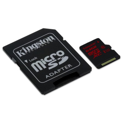 Mémoire Micro SDHC 64GB Kingston UHS-I CLASS 3 90R/80W + A [3931452]