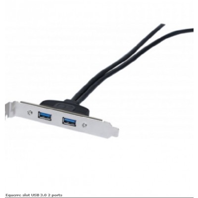 Equerre slot USB 3.0 2 ports