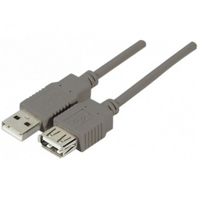Rallonge éco USB 2.0 A / A grise - 5 0 m