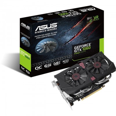 Asus GeForce GTX 1060 GTX1060-O6G-9GBPS 6GBGDDR5 1594MHZ HD [3932405]