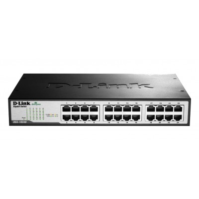 Switch D-link 24-PORT DGS-1024D 24 Ports - 24 x Gigabit Ethernet Réseau - 2 Couche supportée -