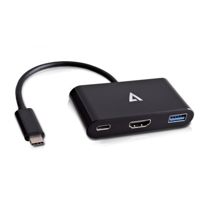 Adaptateur USB-C (M) vers 1XHDMI 1XUSB3 1XUSB-C Noir [3932614]