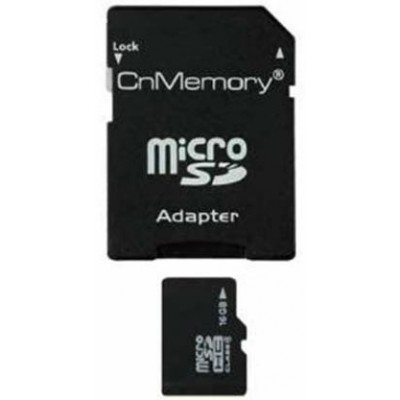 Mémoire Micro SD 16Gb CL10 + Adaptateur SD HC10 CN Memory [3932668]