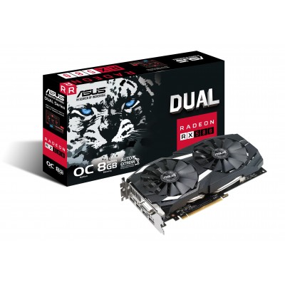 Asus Radeon DUAL-RX580-O8G RX580 8GB GDDR5 1360MHZ DVI HDMI [3932863]