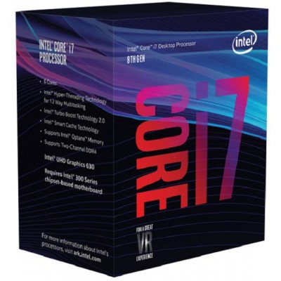 CPU Intel S1151 Core I7-8700 3.20GHZ 12MB CACHE BOXED [3933445]