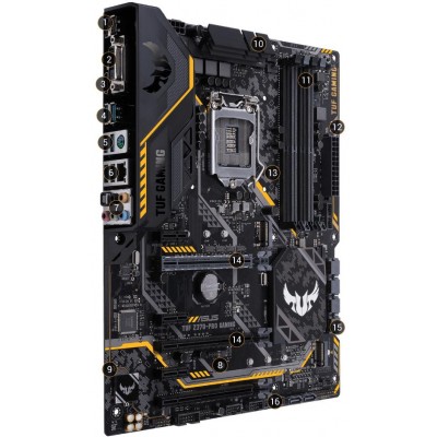 CM Asus TUF Z370-PRO GAMING S1151V2 SND+GLN+U3.1+M2 SATA 6G [3933473]