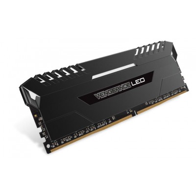 Memoire DDR4 64Go (4x16) 3200MHz CL16 Corsair Vengeance LED - Rouge