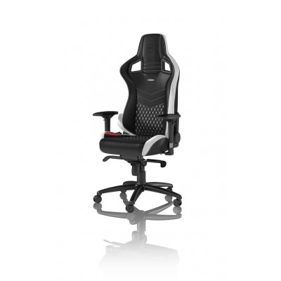 Noblechairs EPIC Cuir Véritable - Noir / Blanc / Rouge