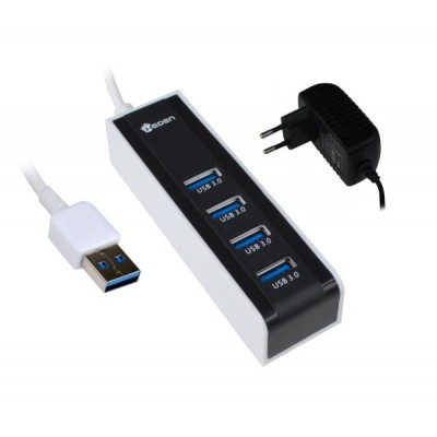 Hub USB 3.0 4 ports avec alimentation Heden