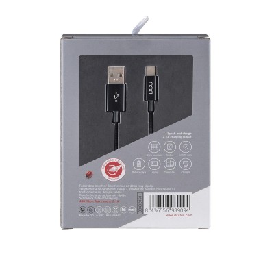 Câble USB vers USB Type C DCU Technologic Pure Soft - 1M