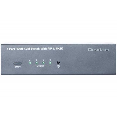 KVM HDMI Dexlan 4ports HDMI 4K / USB / Audio / PIP
