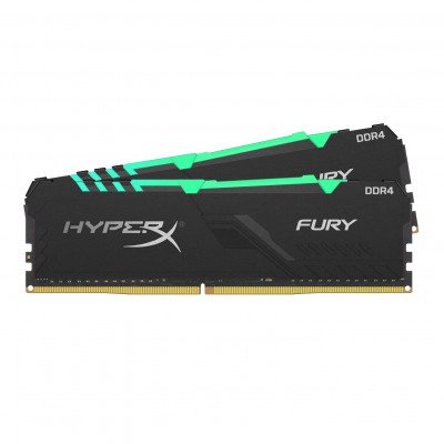 Memoire DDR4 HyperX Fury Black RGB 2x8Gb 2400MHz