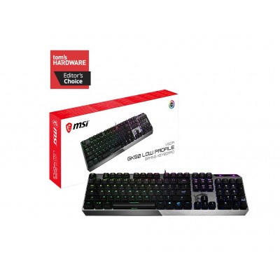 CLAVIER GAMING Filaire/MSI Vigor GK50 Low Profile