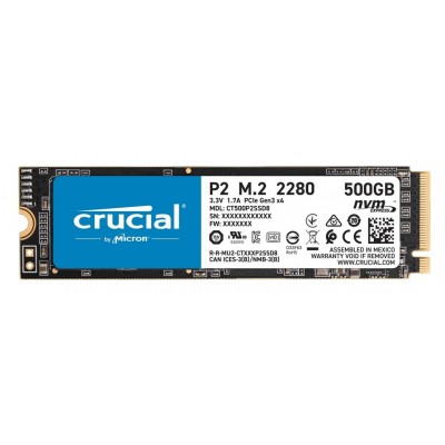 STOCKAGE SSD M.2 PCIe 3.0 NVMe/500Go/Crucial P2