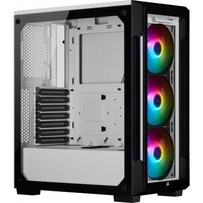 BOITIER ATX/Corsair iCUE 220T RGB TG/Blanc