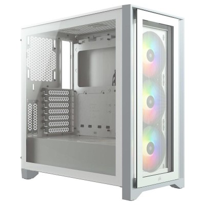 BOITIER ATX/Corsair iCUE 4000X RGB/Blanc