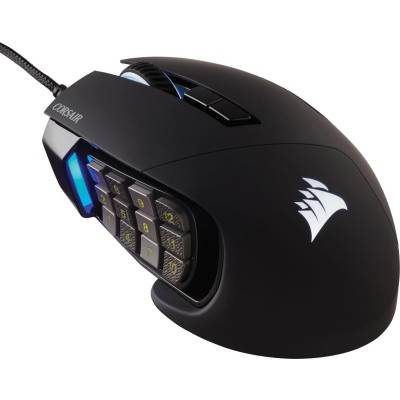 SOURIS Gaming  Filaire/Corsair Scimitar RGB Elite/Noir