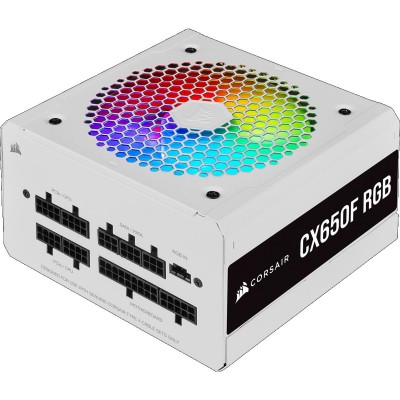 Alimentation Corsair CX650F RGB 650W Blanc - 80PLUS Bronze FM