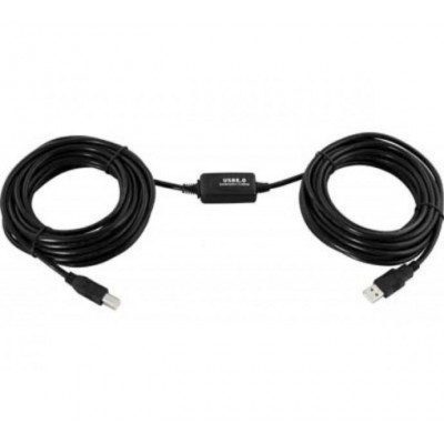 Cable USB 2.0 amplifié 10m avec prises A/B