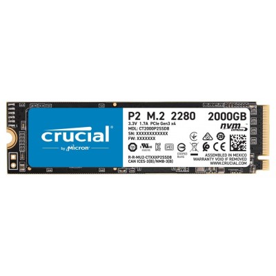 SSD M.2 PCIe NVME 2To Crucial P2