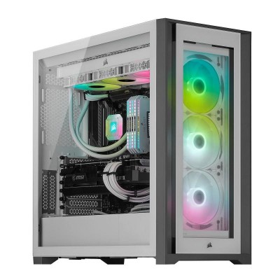BOITIER ATX/Corsair iCUE 5000X RGB/Blanc