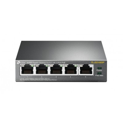 SWITCH 5 Ports/TP-Link TL-SG1005P - 4 x PoE - 10/100/1000