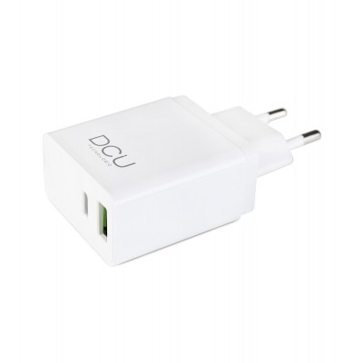 Bloc secteur DCU Tecnologic 1x USB Type C - USB Quick Charge 3.0