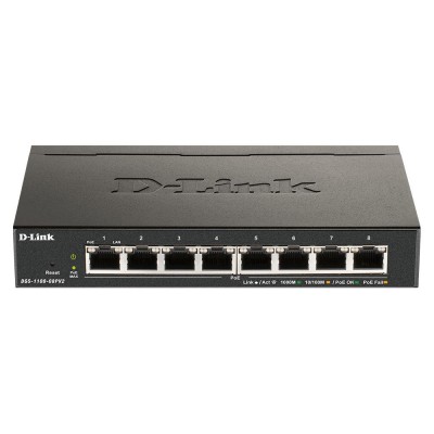 Switch 8 Ports D-Link DGS-1100-08P V2 - 10/100/1000 PoE