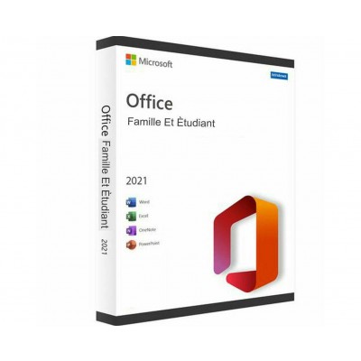 LICENCE Microsoft Office 2021 Famille Etudiant/Boite/PC/MAC