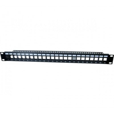 DEXLAN PANNEAU 1U 24 PORTS STP KEYSTONE AVEC SUPPORT CABLES