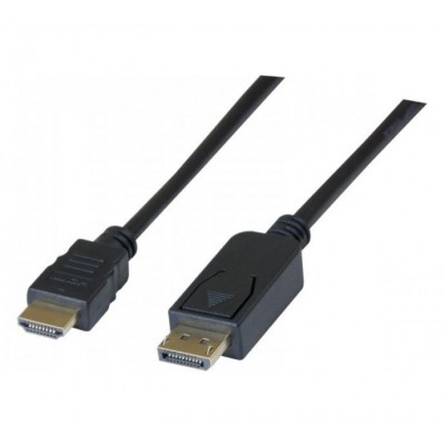 Câble DP1.2 vers HDMI1.4 noir - 2m