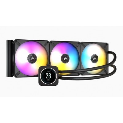 WATERCOOLING 420mm/Corsair H170i Elite Cappellix LCD/Noir