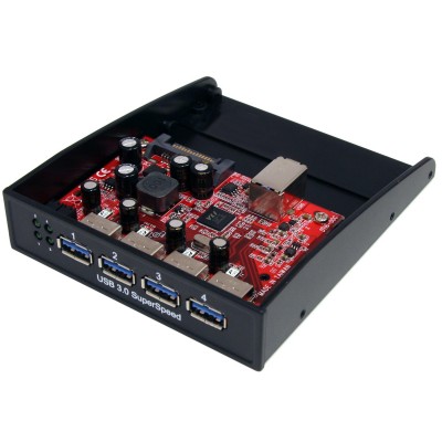 ACCESSOIRE BOÎTIER STARTECH HUB 4 PORTS USB3.0 POUR BAIE 3.5"