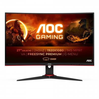 Ecran AOC 27" C27G2ZE/BK FHD 240Hz VA 