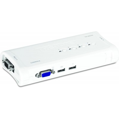 Switch KVM Trendnet TK-407K 4 ports VGA/USB Cables fourni