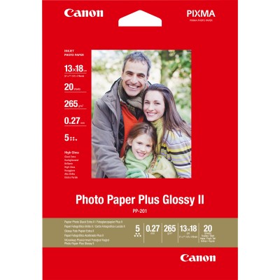 Papier Photo Canon PP-201 Extra Glossy II 13x18 / 20 Feuilles 