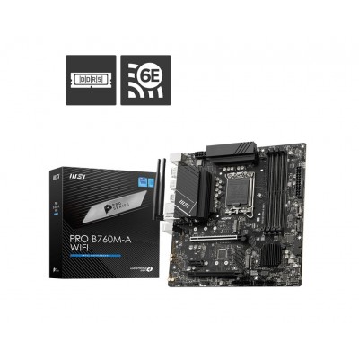 CARTE MERE LGA1700 B760/mATX/MSI PRO B760M-A WIFI/DDR5