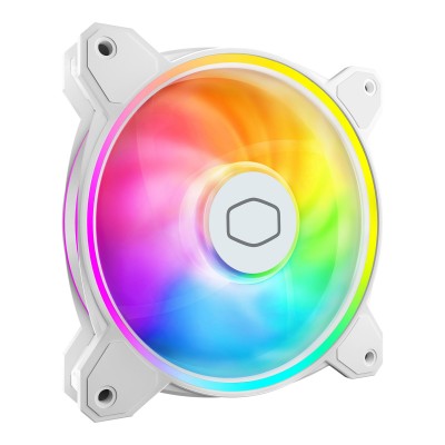 VENTILATEUR 120mm/Cooler Master Masterfan MF120 Halo 2/Blanc