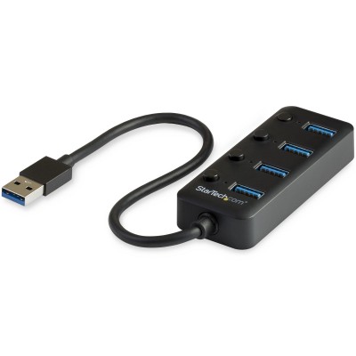 HUB USB/StarTech/4 ports USB 3.0/USB A/Individual On-Off switches
